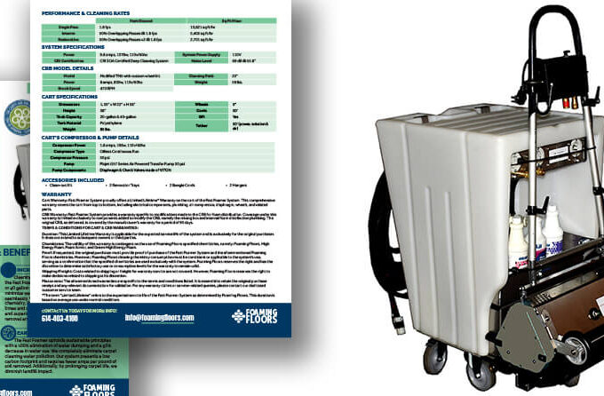 Fast Foamer CRB Machine & Foam Cart Product Data Sheet