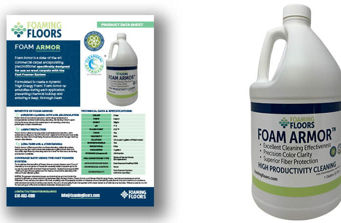 Foaming Floors Foam Armor Product Data Sheet